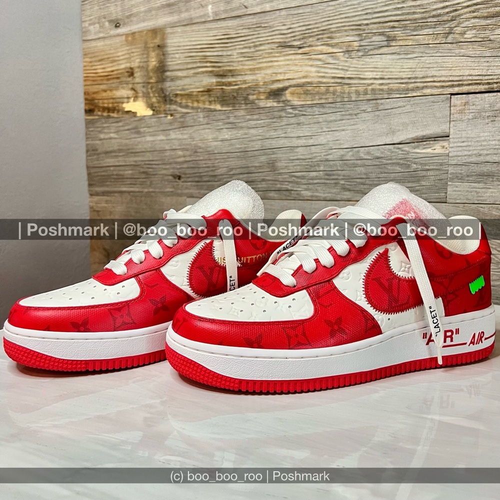 NWT 🆕 Nike Air Force 1 Louis Vuitton Low Sneakers, by Virgil Abloh, Sp/Su2022 - Picture 5 of 15